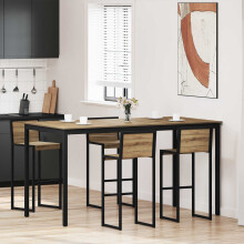 Berkfield Standing Bar Table Engineered Wood