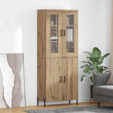 Berkfield Highboard Artisan Oak 69.5 x 34 x 180 cm Engineered Wood