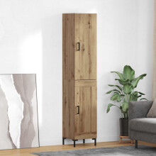 Berkfield Highboard Artisan Oak 69.5 x 34 x 180 cm Engineered Wood