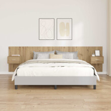 Berkfield Headboard with Cabinet 3 pcs Artisan Oak Engineered Wood