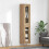 Berkfield Highboard 2 pcs Artisan Oak Glass 1