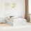 vidaXL Bed Frame with Headboard White 120 x 190 cm Solid Pine Wood 1
