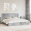 Berkfield Storage Bed Concrete Grey 200 x 200 cm Engineered Wood 1