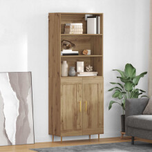 Berkfield Highboard Artisan Oak 69.5 x 34 x 180 cm Engineered Wood