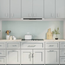 Berkfield Kitchen Backsplash 2 pcs White 100 x 60 cm Tempered Glass
