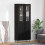 Berkfield Highboard with Drawer 2 pcs Black Oak Engineered Wood 1