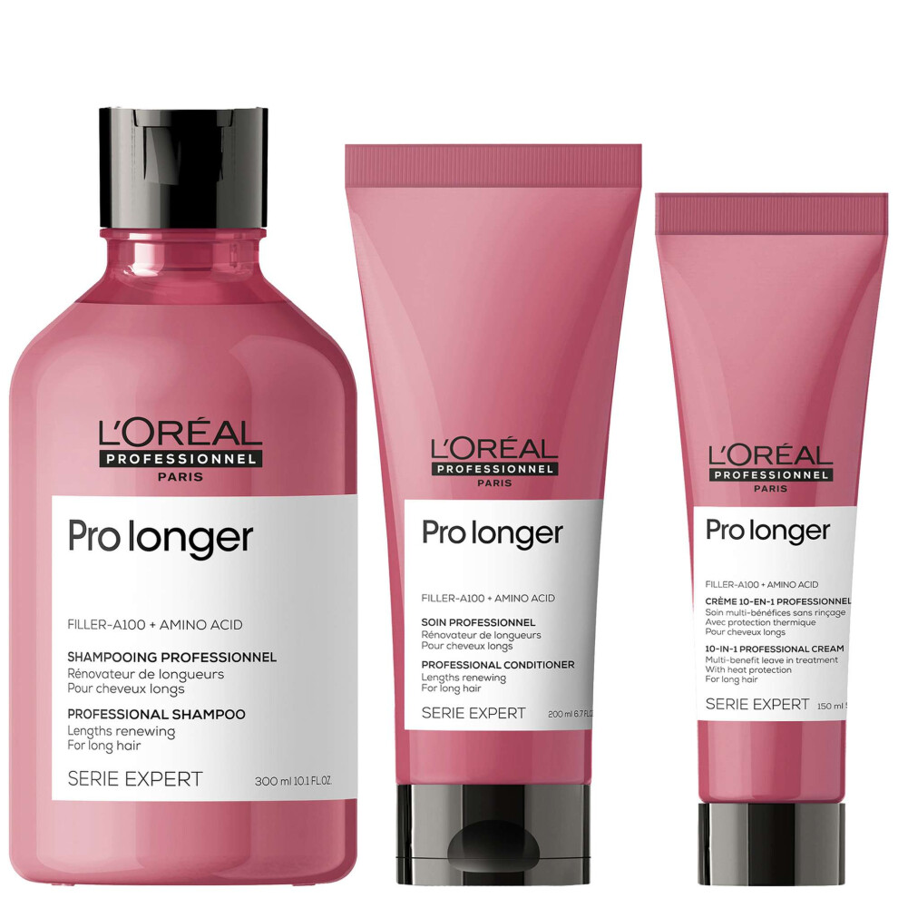 L'oreal Professionnel Cream L'orã©Al Professionnel Trio: Pro Longer Shampoo, Conditioner And