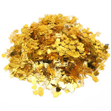 Gold Wedding Confetti 100g Heart & Love Scatter Sprinkles for Bridal Decor