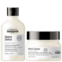 L'Oréal Professionnel Duo: L'Oréal Professionnel Metal Detox Sulphate Free Shampoo 300ml & Hair Mask 250ml