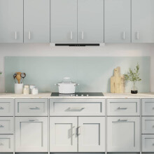 Berkfield Kitchen Backsplash 2 pcs White 100 x 50 cm Tempered Glass