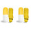 2Pcs Lightweight Windproof Compact Umbrella Yellow with Capsule Case 1