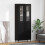 Berkfield Highboard with Drawer 2 pcs Black Oak Engineered Wood 1