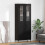 Berkfield Highboard with Drawer 2 pcs Black Oak Engineered Wood 1