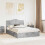 Berkfield Storage Bed Concrete Grey 150 x 200 cm Engineered Wood 1