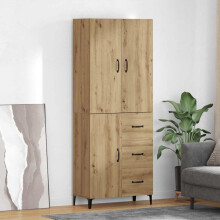 Berkfield Highboard Artisan Oak 69.5 x 34 x 180 cm Engineered Wood