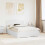 Berkfield Bed Frame with Headboard White 140 x 190 cm Engineered Wood 1