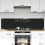 Berkfield Kitchen Backsplash 2 pcs Black 80 x 40 cm Tempered Glass 1