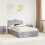 Berkfield Bed Frame Concrete Grey 120 x 190 cm Engineered Wood 1