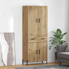 Berkfield Highboard Artisan Oak 69.5 x 34 x 180 cm Engineered Wood