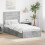 Berkfield Storage Bed Concrete Grey 90 x 190 cm Engineered Wood 1