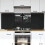 Berkfield Kitchen Backsplash 2 pcs Black 80 x 60 cm Tempered Glass 1