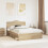 Berkfield Bed Frame Sonoma Oak 150 x 200 cm Solid Pine Wood 1