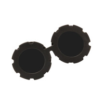Huisdierzonnebril met rond frame UV400 Beschermende-Zwart