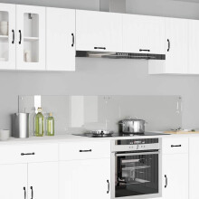 Berkfield Kitchen Backsplash 2 pcs Transparent 100 x 40 cm Tempered Glass