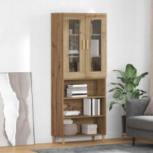 Berkfield Highboard Artisan Oak 69.5 x 34 x 180 cm