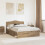 Berkfield Bed Frame Artisian Oak 150 x 200 cm Solid Pine Wood 1