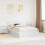 Berkfield Bed Frame with Headboard White 120 x 190 cm Solid Pine Wood 1