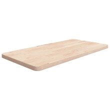 Berkfield Bathroom Countertop 80x40x2.5 cm Untreated Solid Wood
