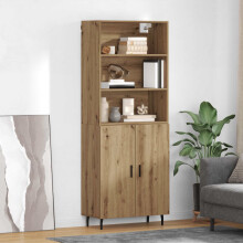 Berkfield Highboard Artisan Oak 69.5 x 34 x 180 cm