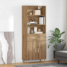 Berkfield Highboard Artisan Oak 69.5 x 34 x 180 cm Engineered Wood