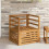 Berkfield Outdoor Sofa Solid Acacia Wood Natural 1