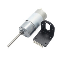 12V DC Torque Gear Motor 545 with Long Shaft 73mm, Reversible Rotation, Precise Speed Control, 600RPM