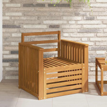Berkfield Outdoor Sofa Solid Acacia Wood Natural