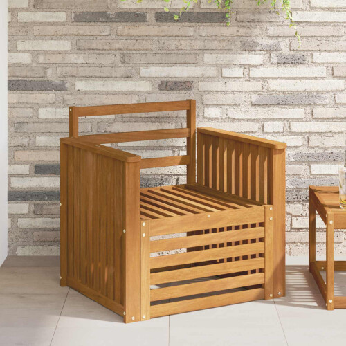 Berkfield Outdoor Sofa Solid Acacia Wood Natural