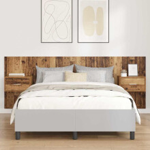 Berkfield Headboard with Cabinet 3 pcs Old Wood Engineered Wood