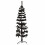 Berkfield Slim Artificial Half Christmas Tree with Stand Black 150 cm 1