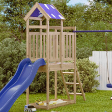 Berkfield Play Tower Brown 52.5 x 110.5 x 215 cm Solid Impregnated Wood