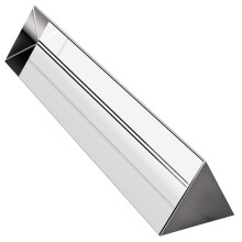 6 Inch Crystal Glass Prism for Photography and Teaching, Optical Triangular Prism with Gift Box