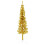 Berkfield Slim Artificial Half Christmas Tree with Stand Gold 150 cm 1