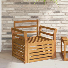 Berkfield Outdoor Sofa Solid Acacia Wood Natural