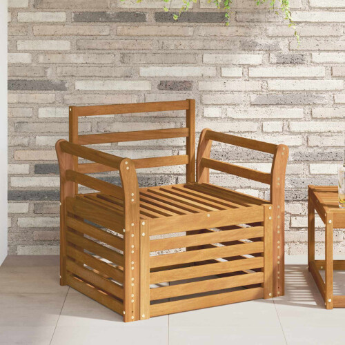 Berkfield Outdoor Sofa Solid Acacia Wood Natural