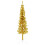 Berkfield Slim Artificial Half Christmas Tree with Stand Gold 120 cm 1