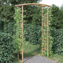 Berkfield Rose Arch Bamboo 118x40x187 cm