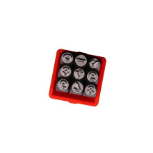Lederen stempelgereedschap 3 mm stalen-Stijl C