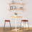 Berkfield Gavin Bar Stools 2 pcs 45x38x53 cm Solid Wood Mango 1