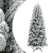 Berkfield Artificial Christmas Tree with Flocked Snow 180 cm PVC&PE